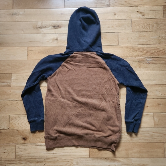 tentree Two-Tone Hoodie - Blue and Brown - Picture 2 of 10
